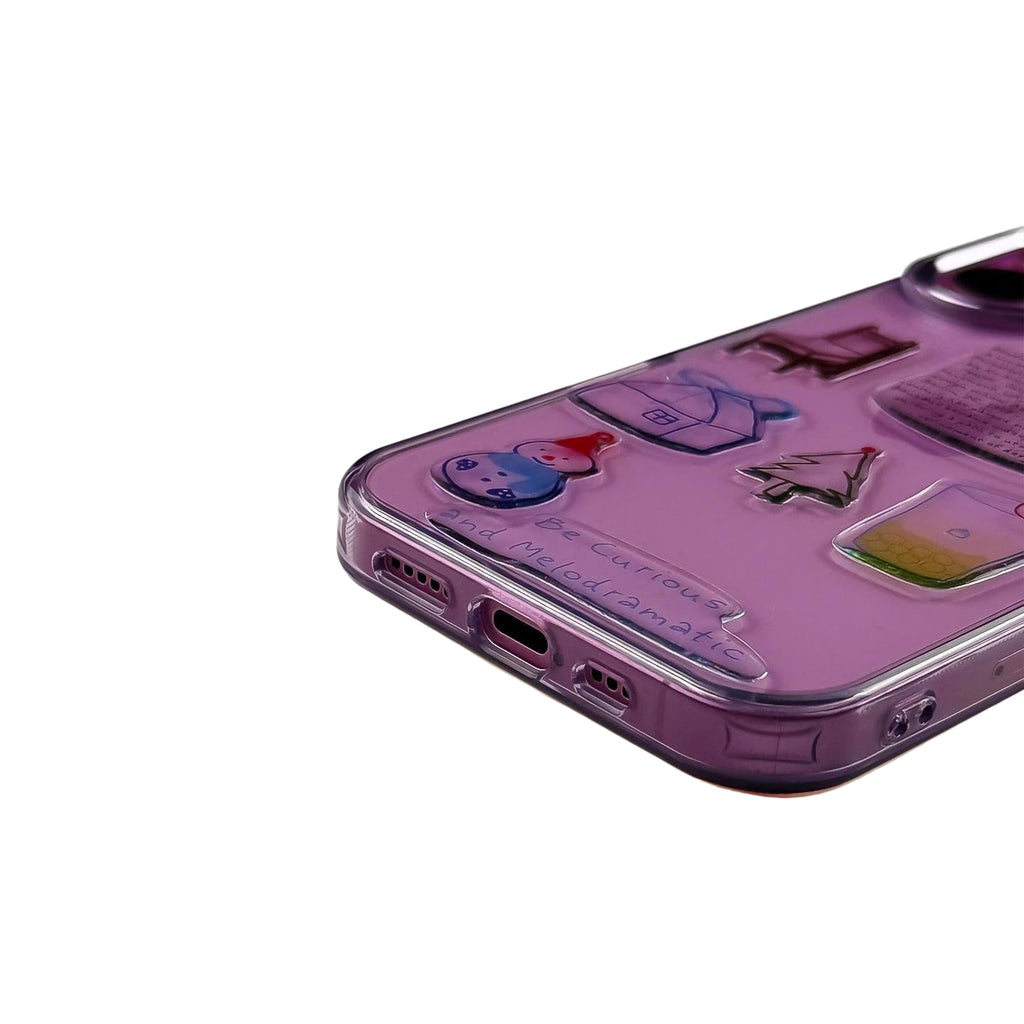 Winter Aesthetic Phone Case with Protective Camera Edge