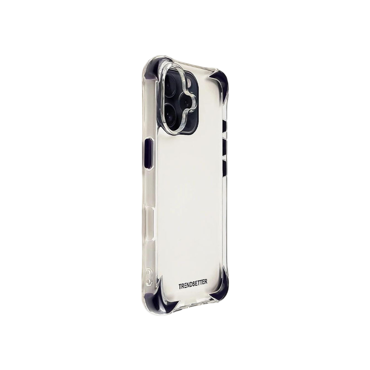 Clear Case with Colored Corners & Buttons