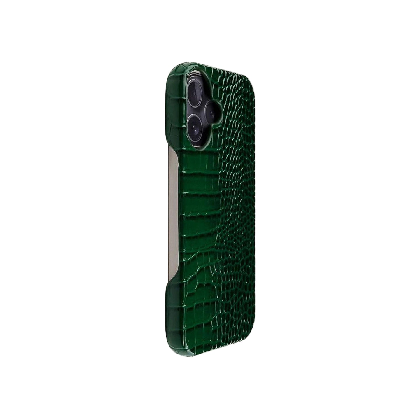 Glossy Crocodile Leather Case
