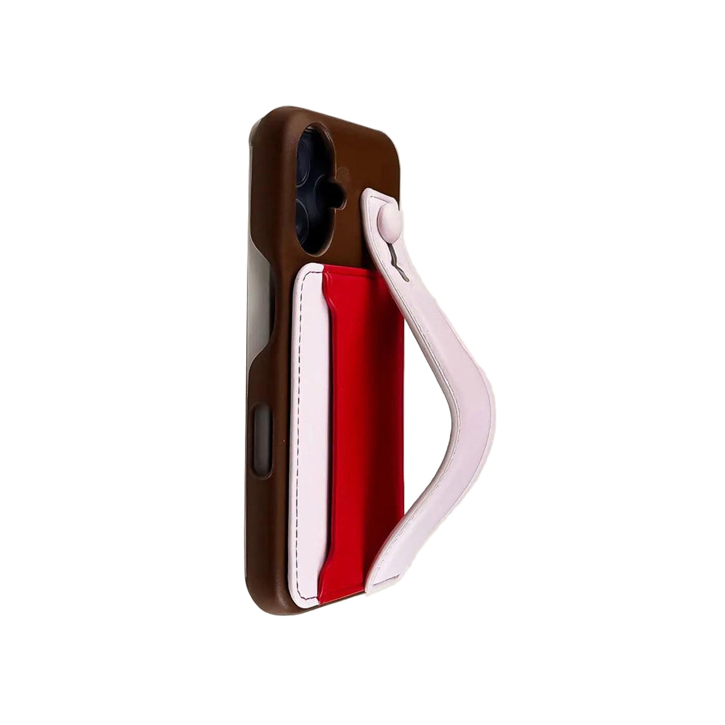 Multi Colored Case with Card Holder & Wrist Strap