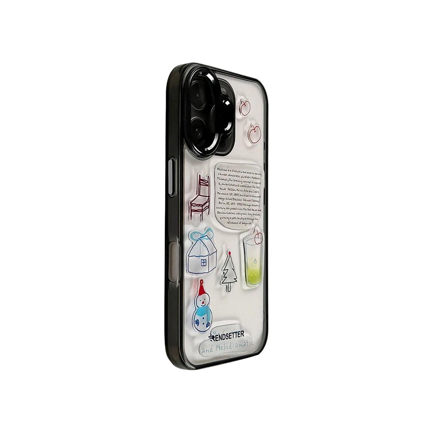 Winter Aesthetic Phone Case with Protective Camera Edge