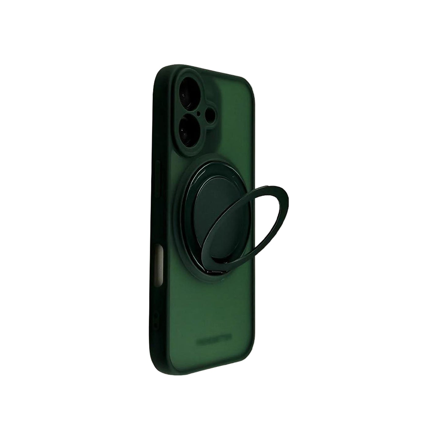 Colored Translucent Case with Lens Cover & Metallic Ring Stand